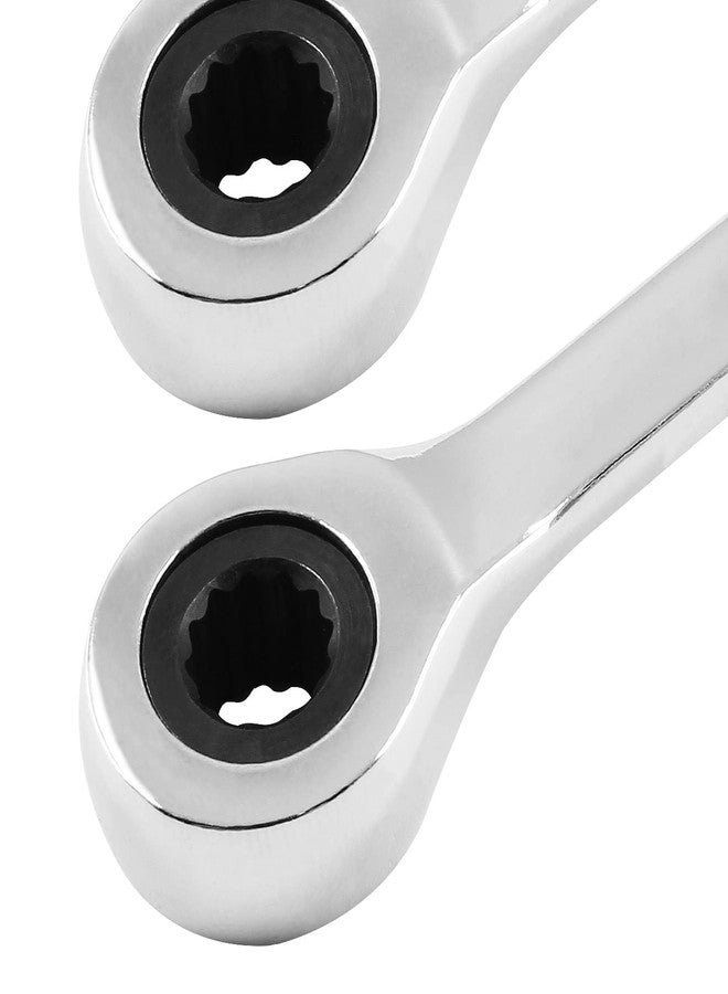PHITUODA 2PCS 10mm Ratcheting Wrench, CR-V Steel Reversible Ratchet Wrench, SAE and Metric 72 Teeth - Image 4