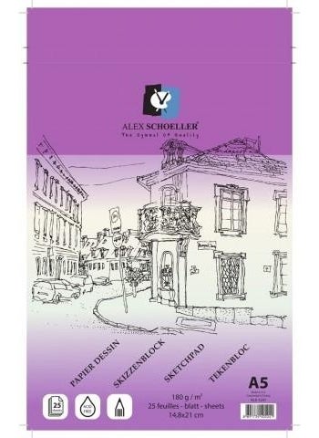 Alex Schoeller Alex Sketch Block A4 180 Gr 25 Pieces Alx -1570 