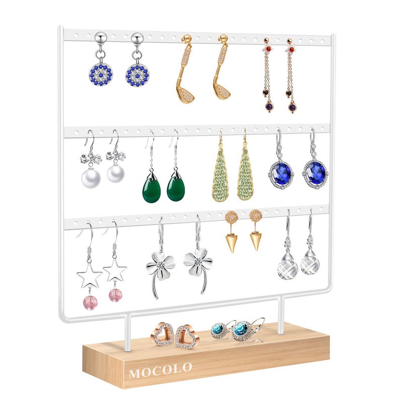 Mocolo Earring Organizer Stand, Earring Display Stand, Earring Holder for Hanging Earrings - Image 2