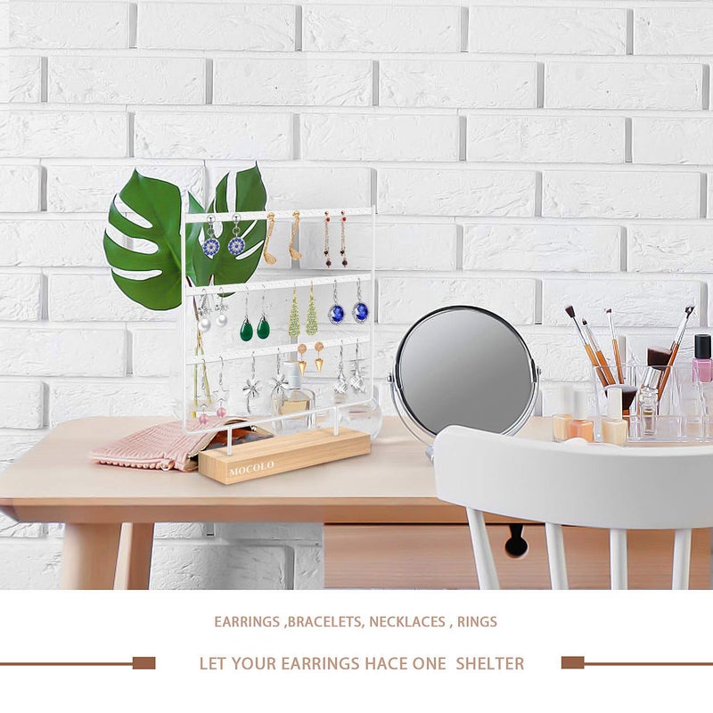 Mocolo Earring Organizer Stand, Earring Display Stand, Earring Holder for Hanging Earrings - Image 4