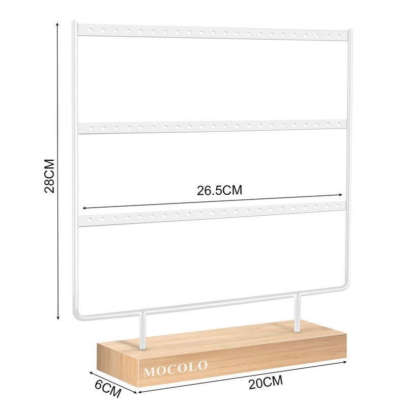 Mocolo Earring Organizer Stand, Earring Display Stand, Earring Holder for Hanging Earrings - Image 3
