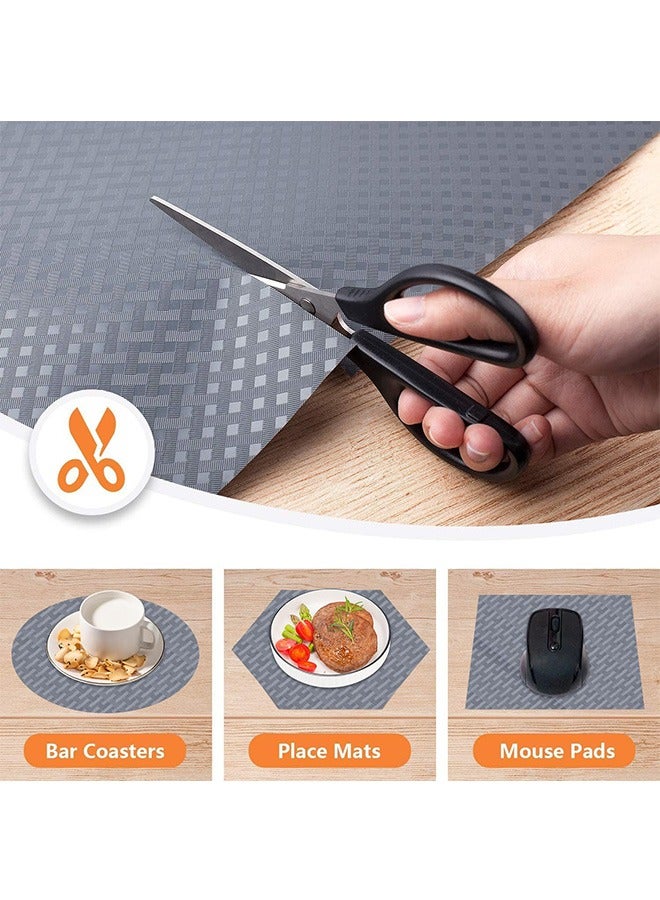 Garlo Shelf Liners for ,Kitchen Cabinets Refrigerator Liners ,Waterproof & Oil,Proof Kitchen Cupboard Liner Durable, Plastic Drawer Mats EVA Material Non Adhesive Fridge Liner for Shelves . - Image 3