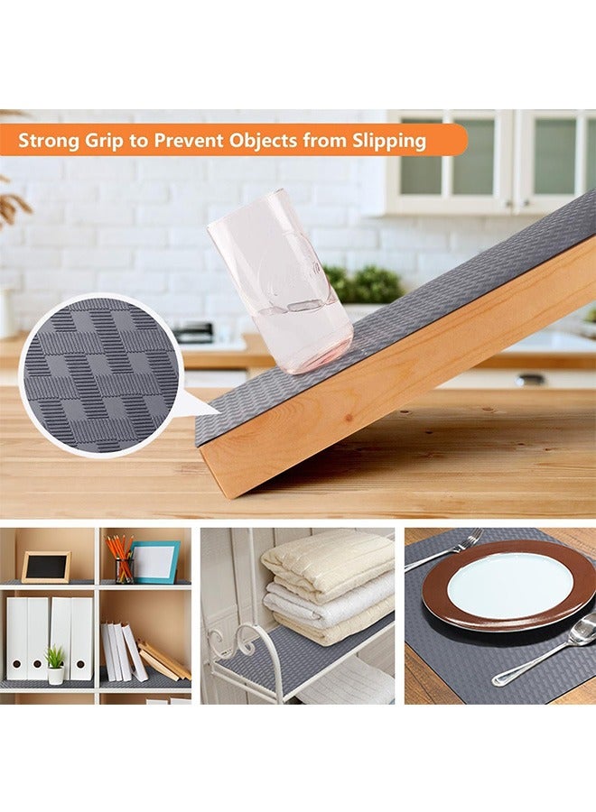 Garlo Shelf Liners for ,Kitchen Cabinets Refrigerator Liners ,Waterproof & Oil,Proof Kitchen Cupboard Liner Durable, Plastic Drawer Mats EVA Material Non Adhesive Fridge Liner for Shelves . - Image 4