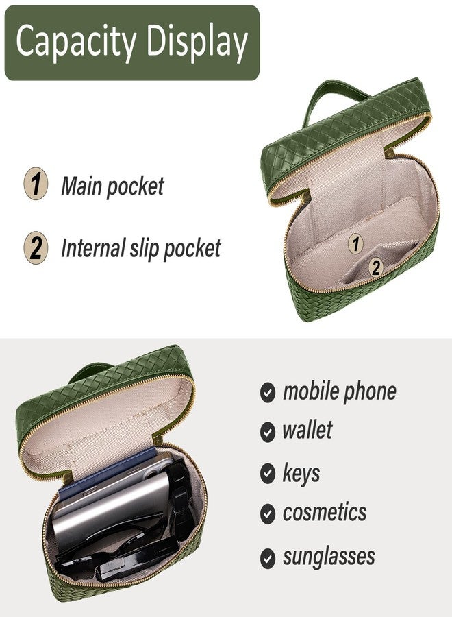 JYG Trendy Shoulder Bags for Women Mini L19 Square Box Satchel Bag Cute PU Leather Crossbody Purse with Adjustable Strap, Green - Image 5