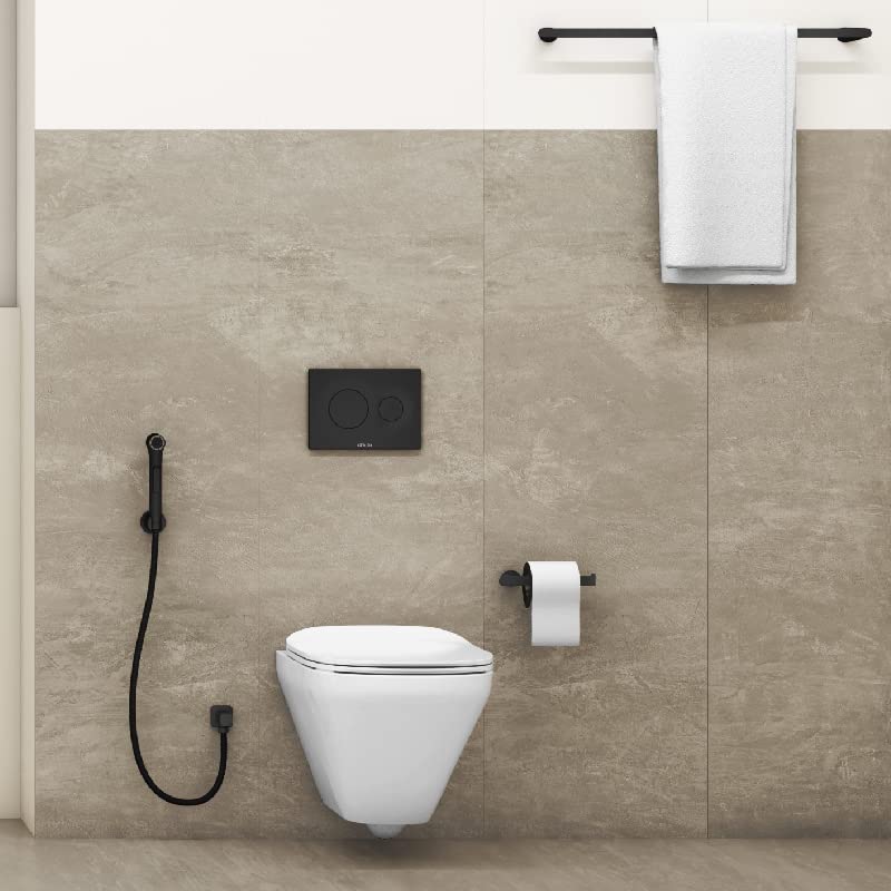 Kohler Accent™ Towel Bar | Durable Brass Bath Towel Rail | 610 mm Wall Mount Holder | Modern Straightline Design | Includes Hardware and Installation Kit | Matte Black Finish | 2 Year Warranty - Image 5