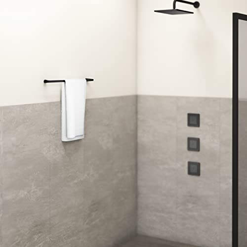 Kohler Accent™ Towel Bar | Durable Brass Bath Towel Rail | 610 mm Wall Mount Holder | Modern Straightline Design | Includes Hardware and Installation Kit | Matte Black Finish | 2 Year Warranty - Image 3