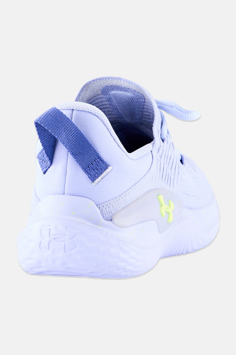 UNDER ARMOUR أحذية جري نسائية ديناميكية مزودة بأربطة، لون بنفسجي فاتح - Image 3