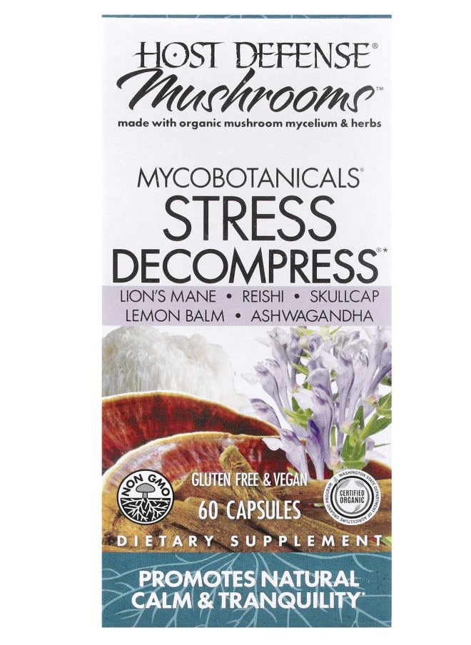 Host Defense Mushrooms™ MycoBotanicals® Stress Decompress® 60 Capsules 