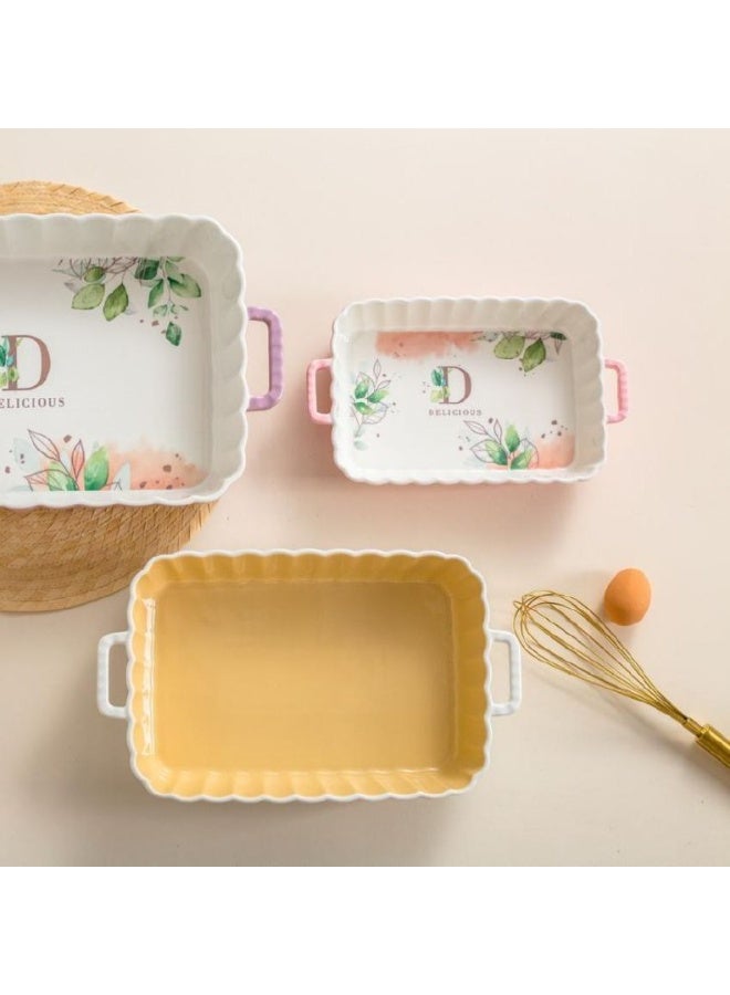 3-piece porcelain casserole, oven and microwave safe - Image 2