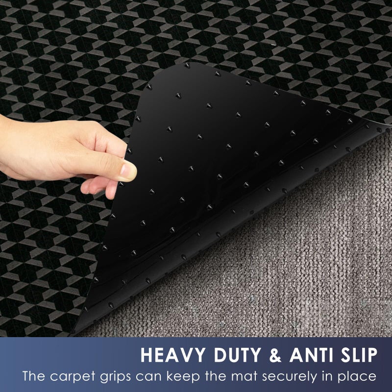 Vicwe Office Chair Mat for Carpet, 63" x 51"Anti-Slip Waterproof Floor Protector Desk Chair Mat for Rolling Chairs, Heavy Duty Chair Mat with Studs,Easy Glide Floor Mat for Home,Gaming - Image 2