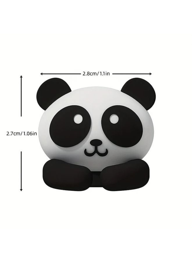 1pc Brown Animal Cable Organizer Adhesive Cord Holder For Desk Computer Laptop - Image 4