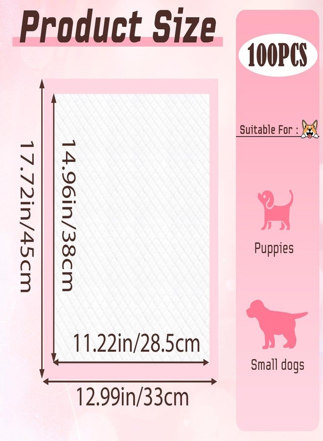 Tivcck Puppy Pads,Disposable Puppy Training Pads,Super Absorbent Leak-Proof Dog and Puppy Pet Training Pads,Pink Puppy Pads for Puppies,Dogs,Cats,Rabbits(13" X 18" - 100PCS) - Image 2