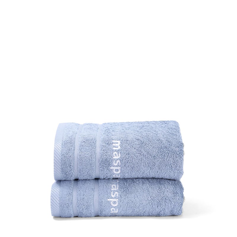 maspar Amor Ultra Soft Towel, 6PC Set, 2 Face Towel (28 x 28 cm), 2 Hand Towel (40 x 70 cm), 2 Bath Towel (75 x 150 cm), Blue - Image 3