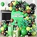 Sowide Green and Brown Balloon Garland Arch KitBrow Green and Black Balloons Garland Kit with 2pcs Star Foil Balloons for Video Theme Jungle Safari Game Party Baby Shower Graduation Birthday Decorations - Image 3
