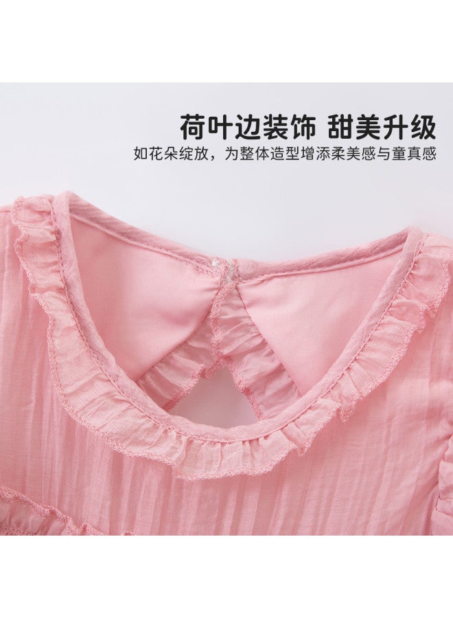 Bumblebee فستان صيفي بلا أكمام مزخرف للفتيات 2025 موضة جديدة فستان أنيق بأكمام متطايرة للفتيات الكبار ملابس عصرية - Image 4