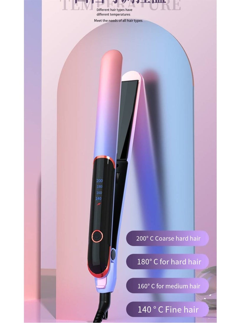 general 2-in-1 Ionic Hair Straightener & Curling Iron – Dual Styling with Ceramic Plates - Image 1