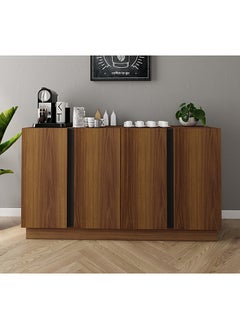 Al Home Brown & Black Coffee Corner with 4 Drawers 120x38x90 cm  - Image 1