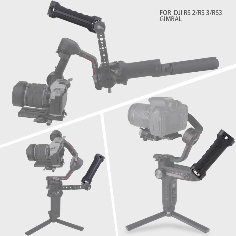 LEFTFOTO Sling Handgrip Handle for DJI Ronin DJI RS2/RSC2/RS3 / RS3 Pro/ RS3 Mini/ZHIYUN WEEBILL-S Gimbal Stabilizer,Extended Silicone Grip in Briefcase Mode, with Anti Twist Pins,Quick Installation - Image 5
