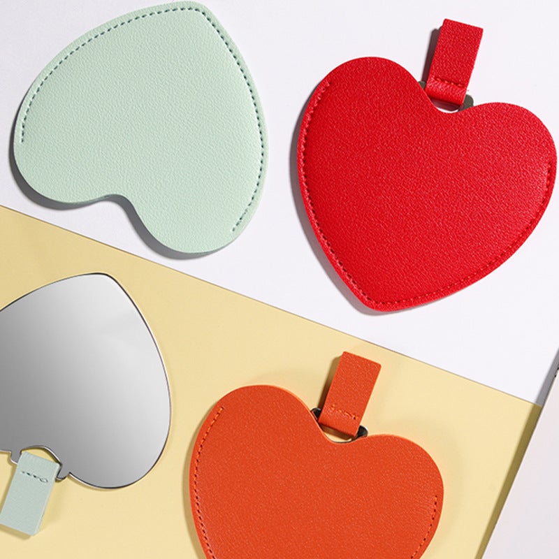 Solid Color Hand-Held Small Mirror Beauty Mirror Stainless Steel Makeup Mirror Can Not Be Broken Portable Carry-On Mirror Can Print Logo - Image 5