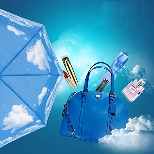 SY COMPACT Travel Umbrella Windproof Automatic LightWeight Unbreakable Umbrellas-factory outlet umbrella (Blue) - Image 5