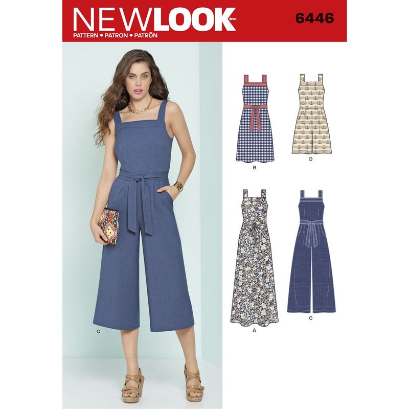 NEW LOOK Patterns Misses' Jumpsuits and Dresses A (6-8-10-12-14-16-18) 6446 - Image 5