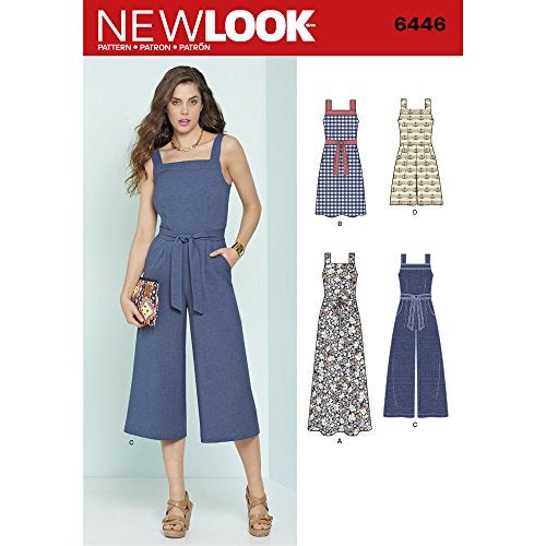 NEW LOOK Patterns Misses' Jumpsuits and Dresses A (6-8-10-12-14-16-18) 6446 - Image 1