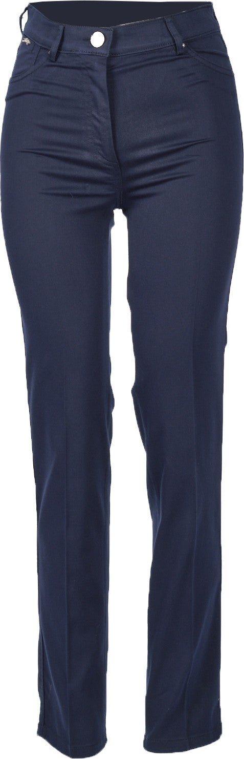 Seleste Wide Leg Normal Waist Navy Blue Women's Trousers Y506  - Image 1
