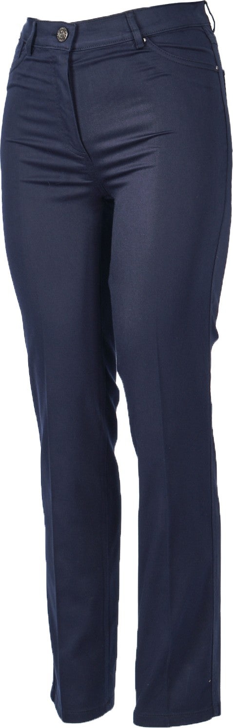 Seleste Wide Leg Normal Waist Navy Blue Women's Trousers Y506  - Image 4