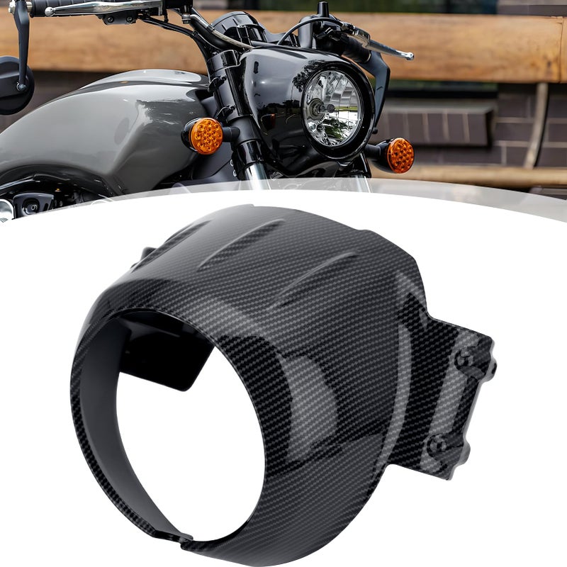 GZDLMoto For Indian Front Headlight Cover Fairing Motorcycle Upgrades Refit For Indian Scout sixty Bobber Twenty Rogue 20152023 Carbon Fibre Texture