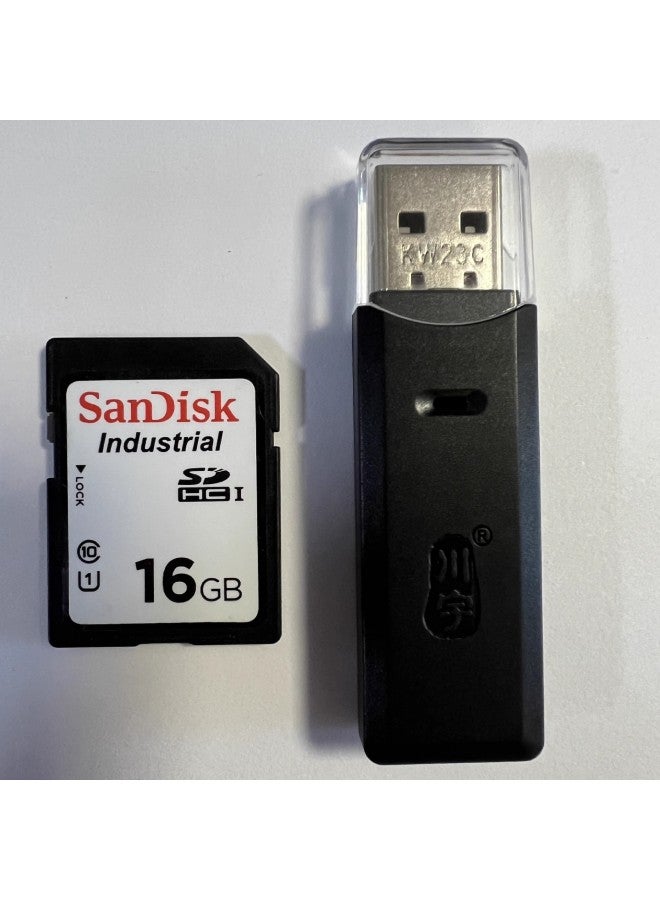Original Sandi SD 16G Industrial Memory Card Panasonic CCD Digital Camera Industrial Control Equipment SDHC Large Card-Color:[shandi Industrial Grade Sd Card 16g] 9 + Usb Card Reader 2.0-Capacity:16GB