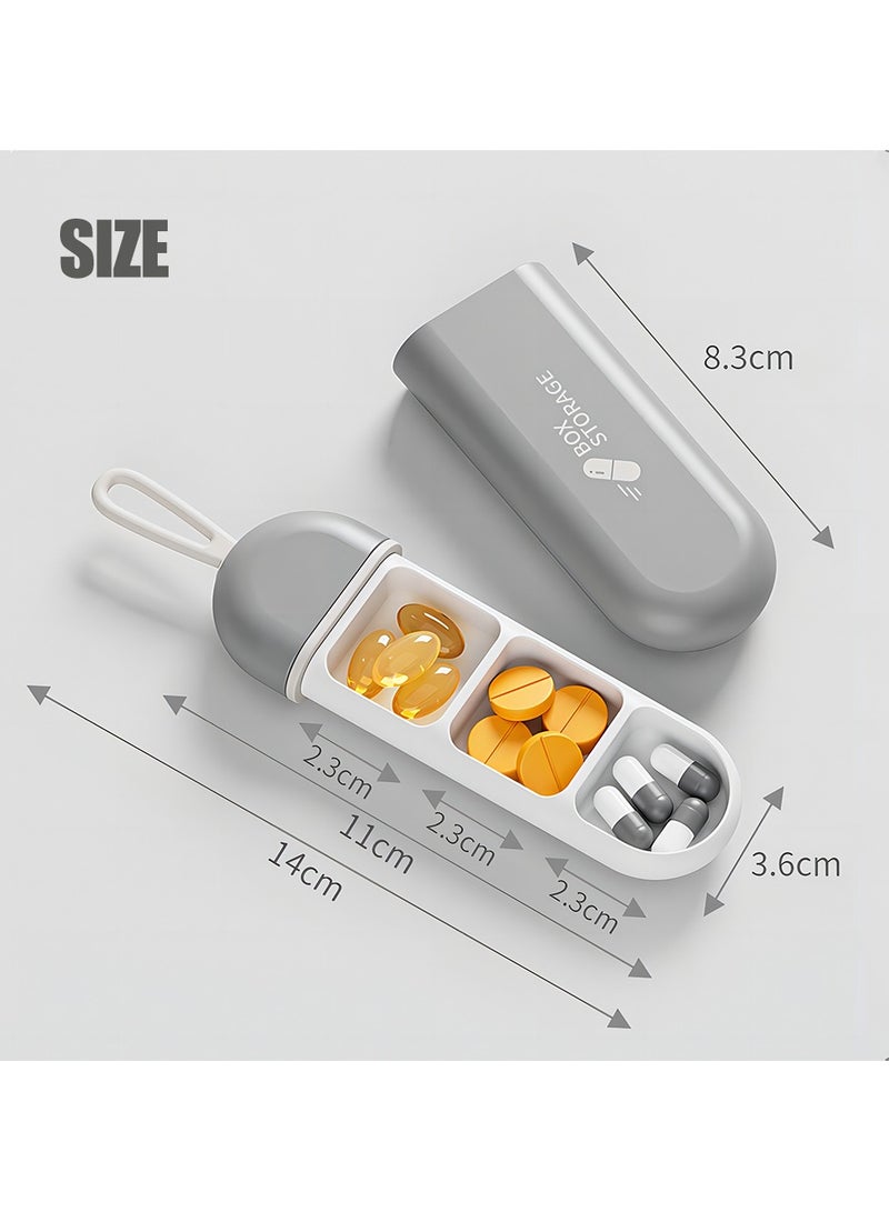 Generic Portable Pill Box 3 Times A Day,Portable Travel Pill Case for Purse Pocket Bag, Compact Daily Pill Organizer for Vitamins,Medicine,Fish Oils,Supplements - Image 3