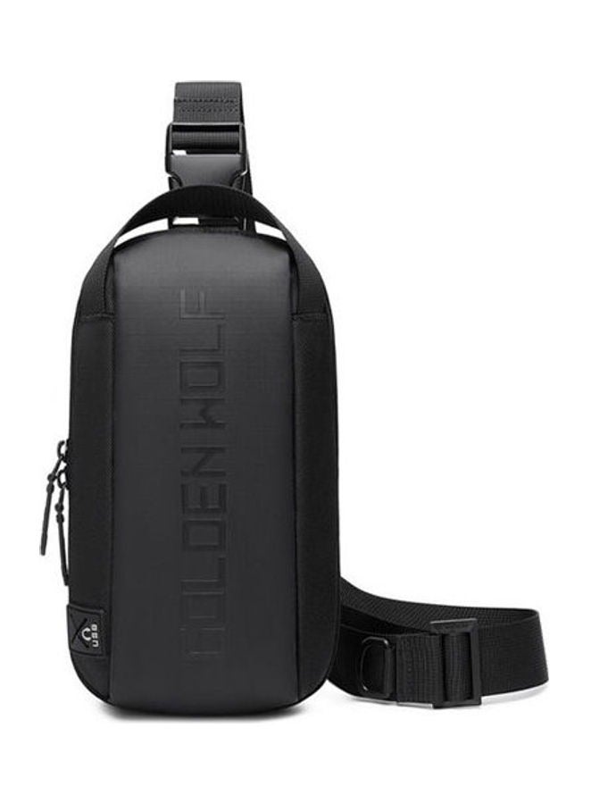 Golden Wolf Small Crossbody Backpack for Men and Women, for Carrying Daily Essentials and Phone, with USB Cable Port and Compact Design for Short Trips, Model GXB00131 - Image 1