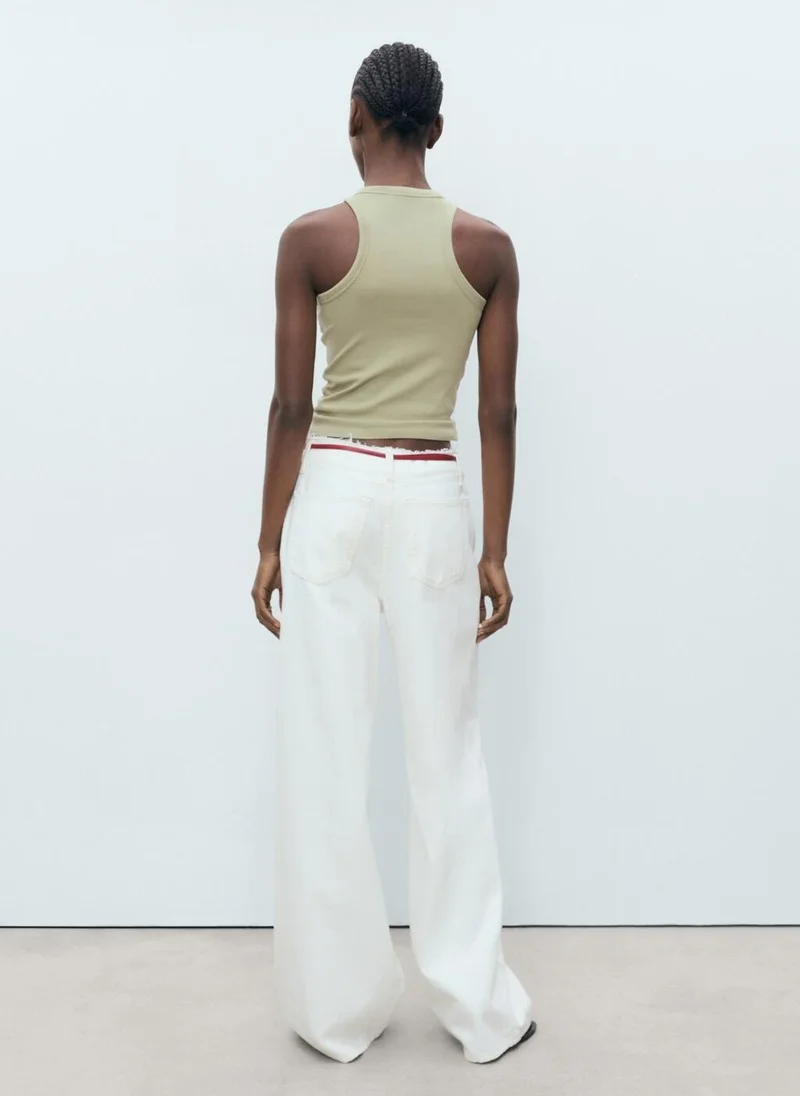 MANGO Cotton Top With Straps