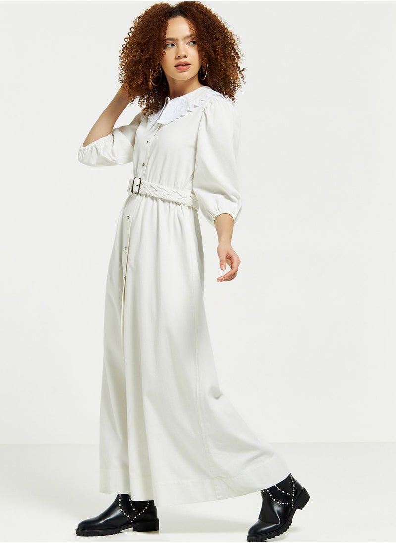 Lee Cooper - Belted Button Detail Dress - Image 1
