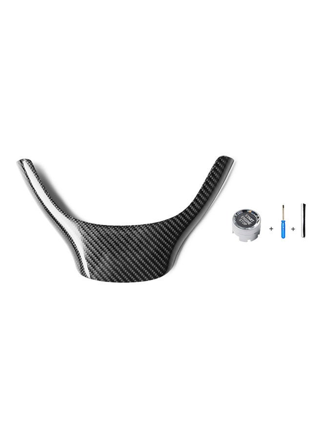 NIBEMINENT Carbon Fiber Steering Wheel Sticker - Image 1