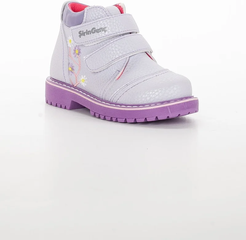 Dilimler Ayakkabı Cute Baby Orthopedic Velcro Lilac Girl Child Boots