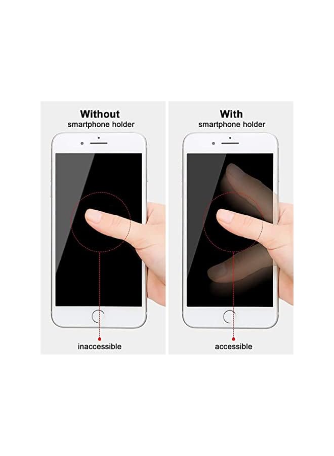 S-TOP 6Pcs Cell Phone Grip Straps, Phone Finger Grips, Soft and Durable, Easy To Install, Smooth Surface, Retractable Design, Can Be Used In Phone Cases, Suitable for Most Phones and Tablets, 6 Colors - Image 4