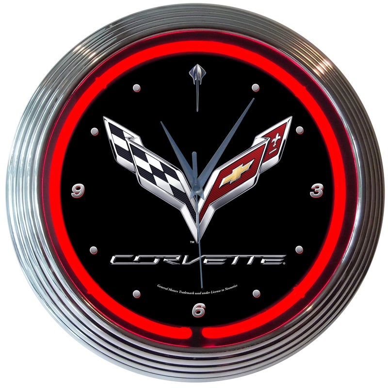 Neonetics Neonetics Corvette C7 Neon Clock 