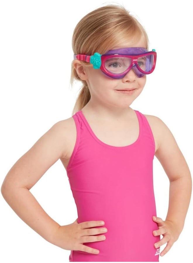 ZOGGS Phantom Mask Goggles For Junior, Color-Pink/Violet/Clear - Image 2