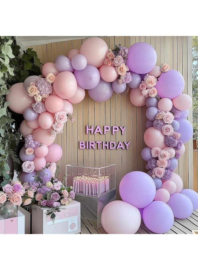 Pastel Purple Lavender Balloons Different Sizes 18 12 10 5 Inch for Garland Arch, Latex Light Purple Balloon for Birthday Party Baby Shower Gender Reveal Wedding Decorations - Image 5