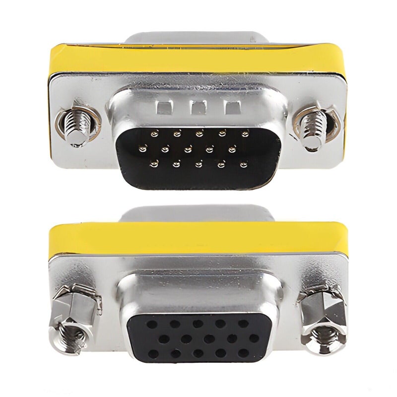 (1Pcs) DA15 Adapter Male to Female D-Type Connector 15 Pin 3 Row | DA15 Adapter Male Female D-Type Connector Pin Row | Durable construction | Easy installation | Reliable performance | - Image 1