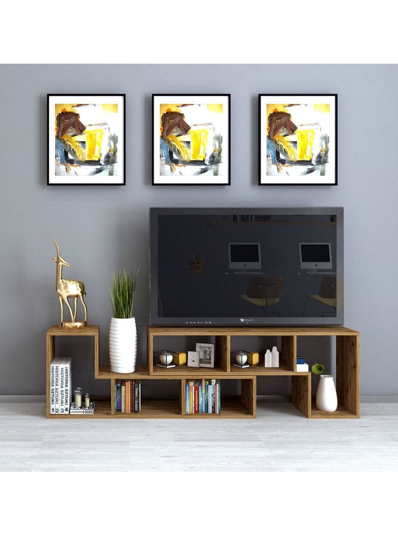 هوم جاليري مكتبة تليفزيون متعددة الاستخدامات بني - Image 5