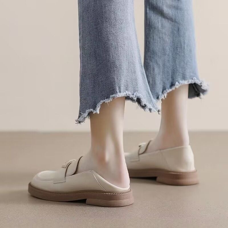 Z35-43 Size Plus Size Women'S Shoes Japanese Style Style British Style Small Leather Shoes Women'S Versatile Widened Loafers 41 Students Jk Single - Image 5
