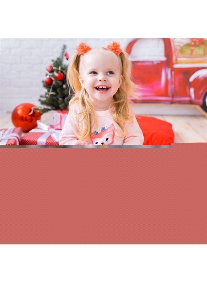 DeD 40PCS 2" Chiffon Flower Hair Bows Clips Flower Tiny Hair Clips Fine Hair for Girls Infants Toddlers Set of 20 Pairs - Image 3