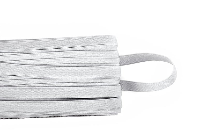 Lucknow Crafts Lucknow Crafts Premium Elastic Imported 12 Half Inch Width Used in Dresses Pants Children Frocks and Underwear Tailoring Sportswear Belts Waist Bands Suitcase Straps White 25 MTS Pack