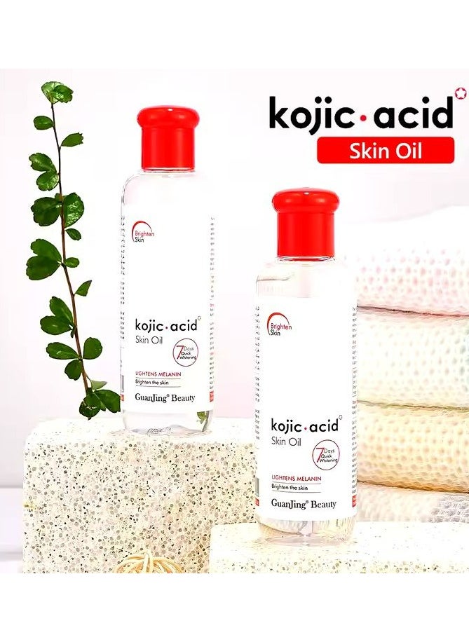 GuanJing Beauty Kojic Acid Whitening Skin Oil Lightens Melanin Brighten the Skin 120ml  - Image 5
