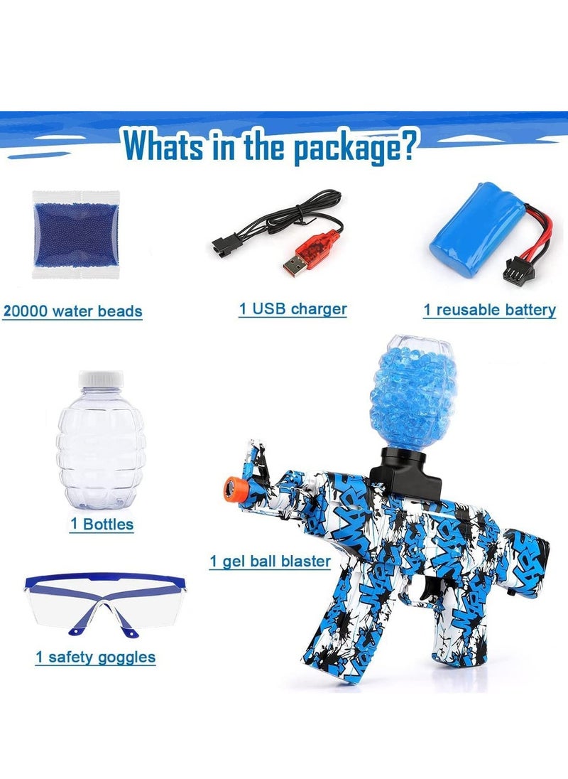 Moonmen Gel Balls Blaster Mini AK47 Toy Gun Hydrogel Impact Game/Hydrogel- Ball Blaster Toy for Children's Outdoor Team Game Live CS Battles Cosplay  - Image 2
