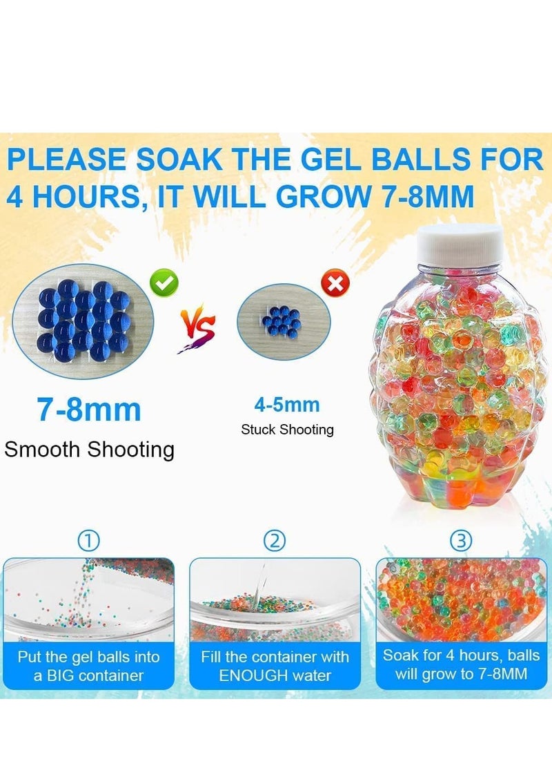 Moonmen Gel Balls Blaster Mini AK47 Toy Gun Hydrogel Impact Game/Hydrogel- Ball Blaster Toy for Children's Outdoor Team Game Live CS Battles Cosplay  - Image 4