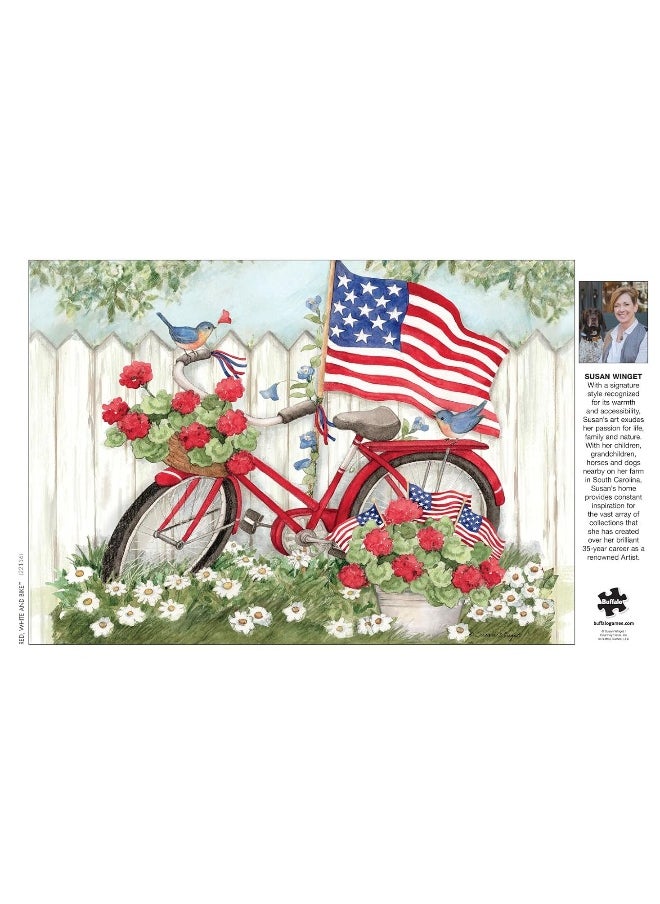 Buffalo Games - Susan Winget - Red, White & Bike - 300 Piece Jigsaw Puzzle for Families Challenging Puzzle Perfect for Game Nights - pzsku/Z5385DD5BA117A6758FE5Z/45/_/1729416022/38f1fbdc-c804-476e-b322-9ffdcf8ad705