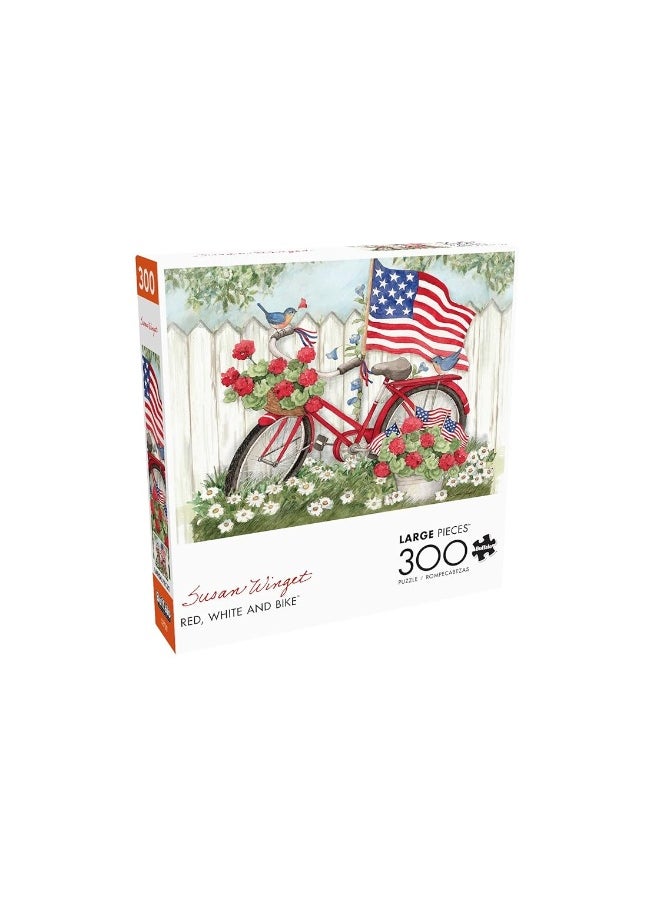 Buffalo Games - Susan Winget - Red, White & Bike - 300 Piece Jigsaw Puzzle for Families Challenging Puzzle Perfect for Game Nights - pzsku/Z5385DD5BA117A6758FE5Z/45/_/1729416034/9aa8b0ff-1a04-4bd1-8d4d-b1640b4b4276